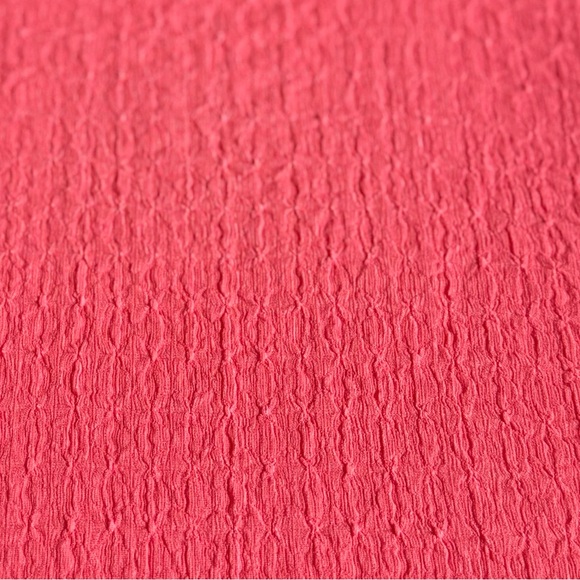 LOFT NWT XL Crinkle Pleated Sleeve Top in Sakura • Coral Pink Textured Blouse - Picture 7 of 12